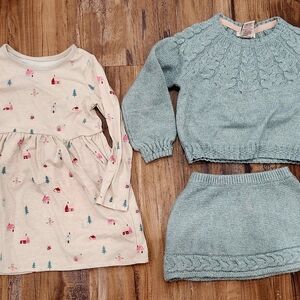 Cozy Knit Sweater and Skirt Set for Kids